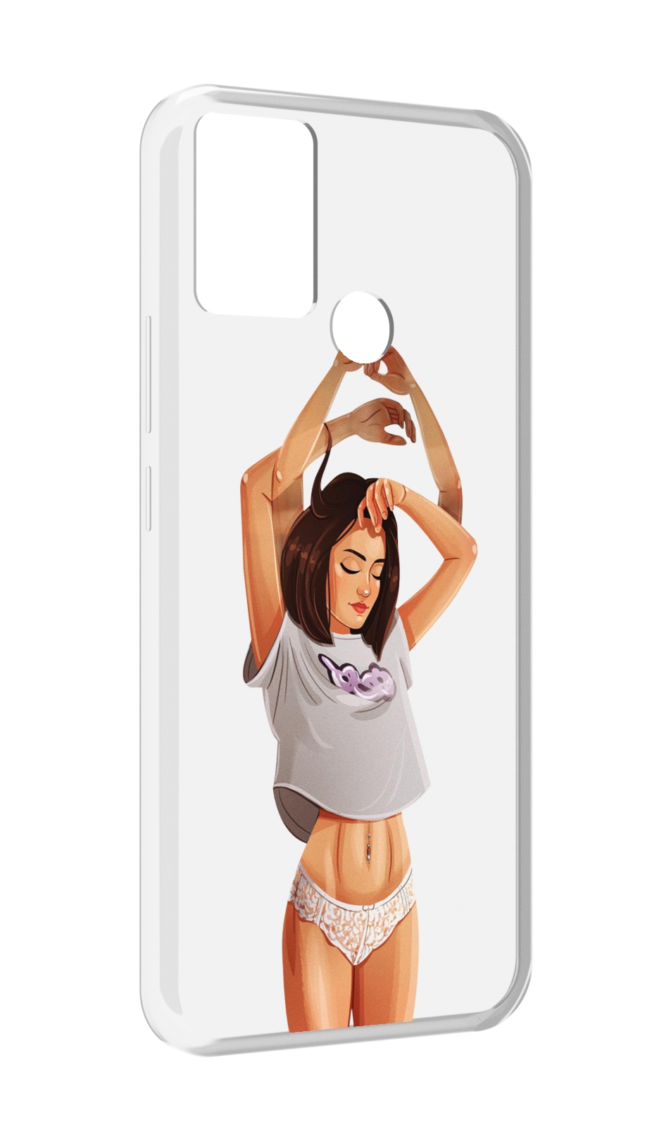 

Чехол MyPads много-рук женский для Infinix Hot 11 Play, Прозрачный, Tocco