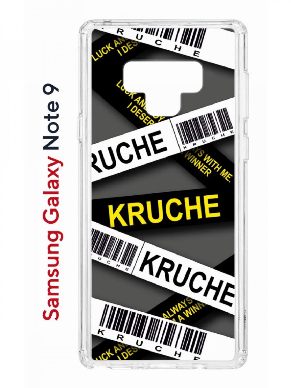 Чехол на Samsung Galaxy Note 9 с принтом Kruche Print Kruche,противоударный бампер