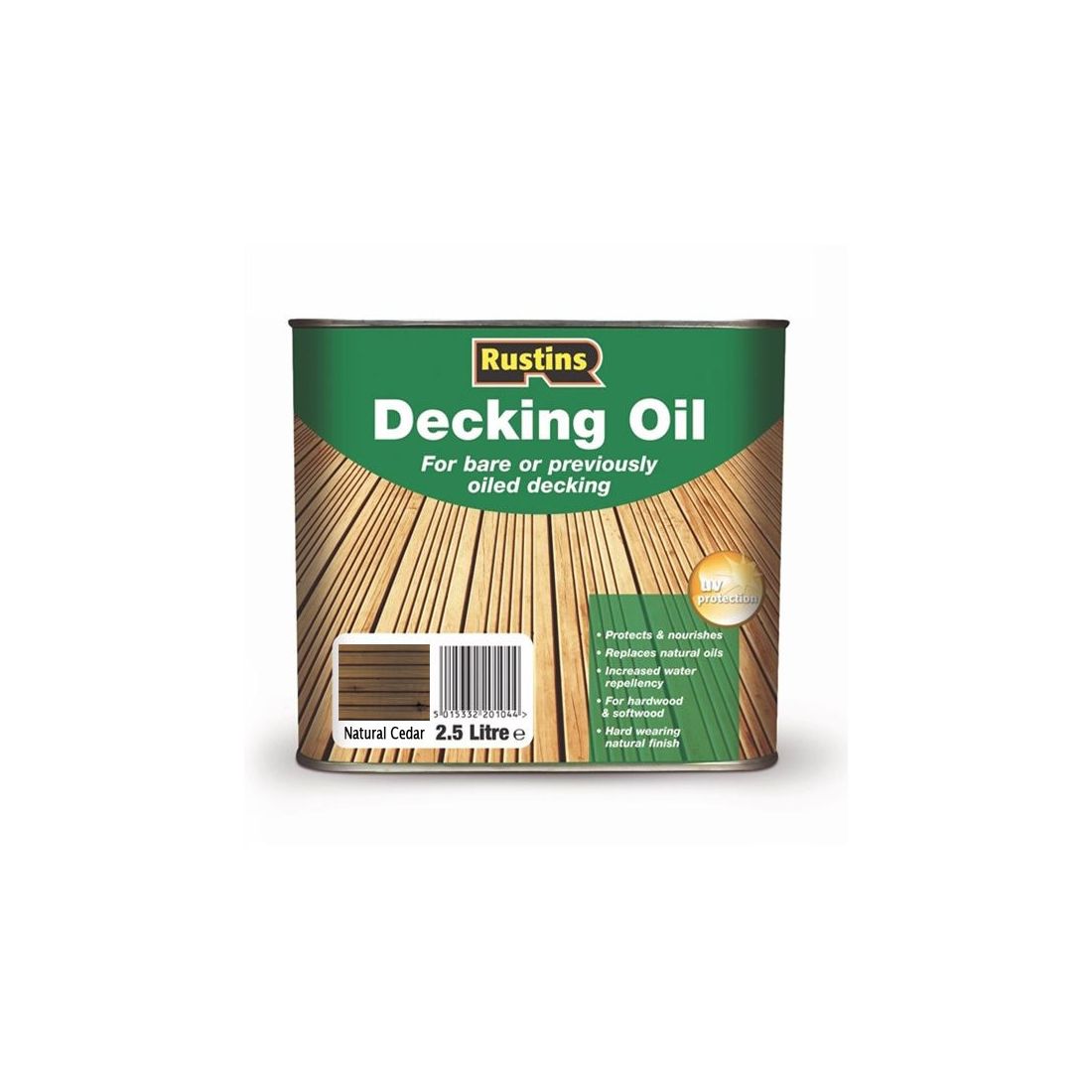 фото Террасное масло rustins decking oil, цвет: кедр, 2,5 л.