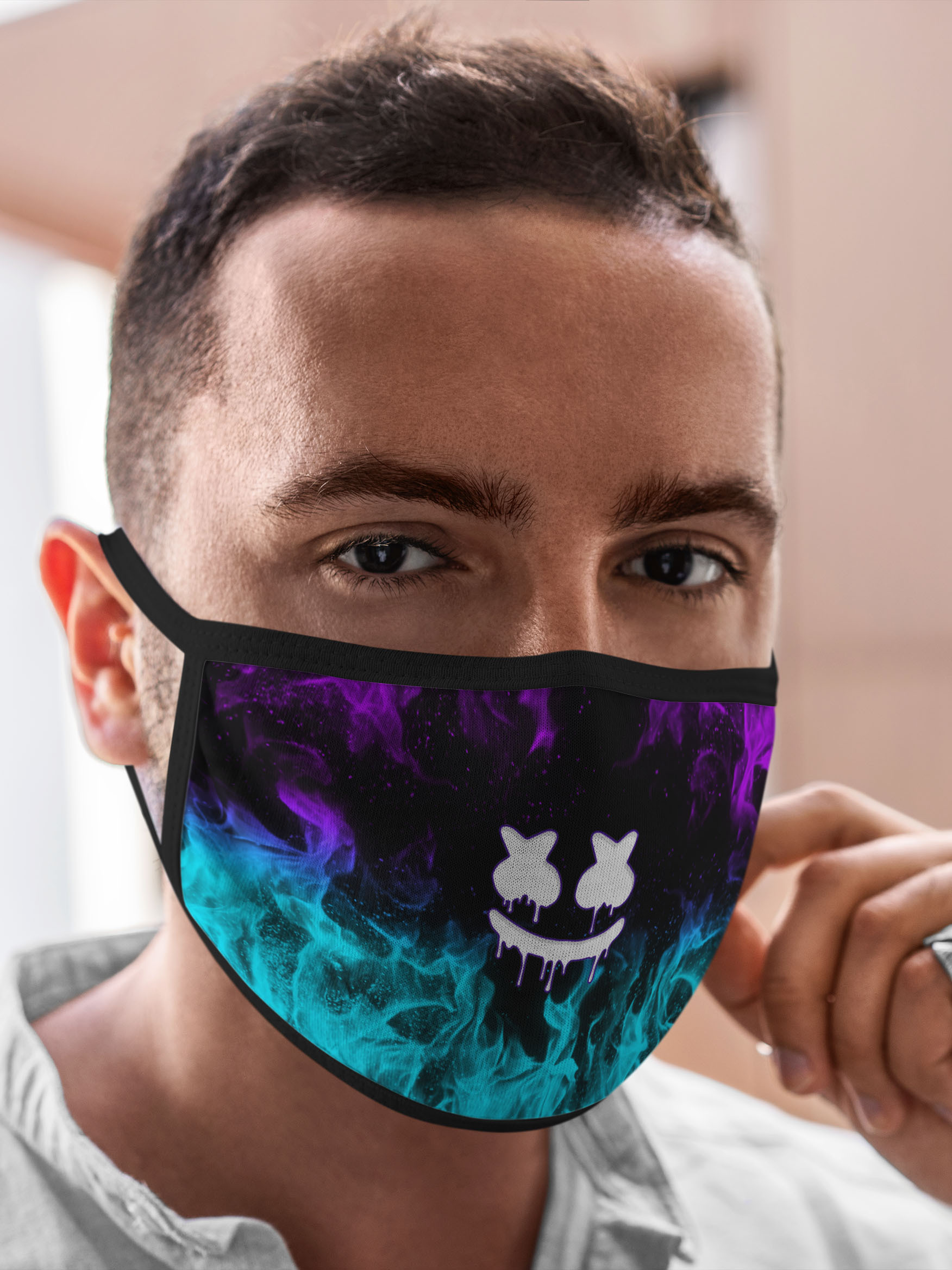 

Многоразовая маска унисекс Burnettie Marshmello, Разноцветный, Marshmello