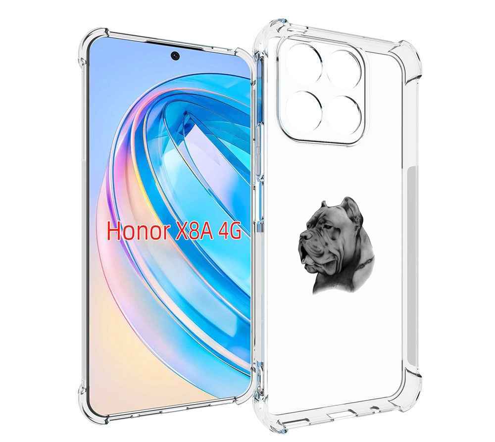 

Чехол MyPads грозный бульдог для Honor X8a, Tocco