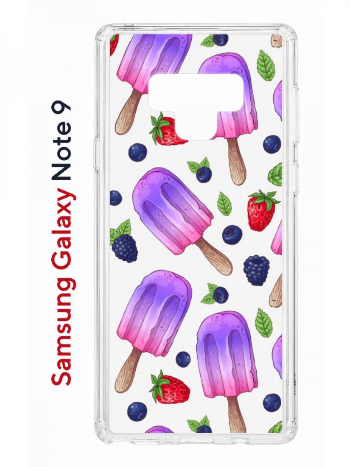 фото Чехол на samsung galaxy note 9 с принтом kruche print ice cream,противоударный бампер кruче