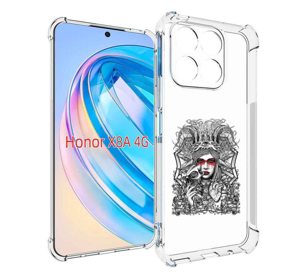 

Чехол MyPads грусная девушка для Honor X8a, Tocco