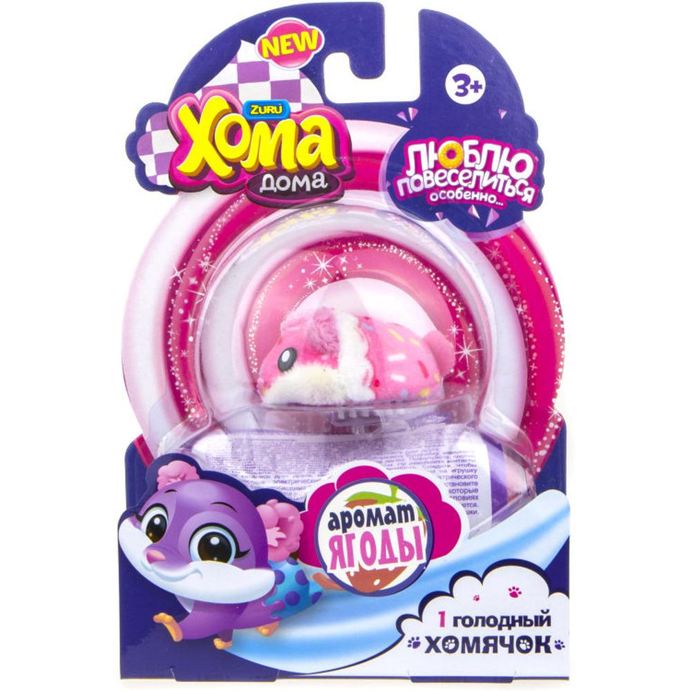 

Мягкая игрушка Хома Дома 1Toy хомячок роз, бел в крапинку Т21538, Розовый