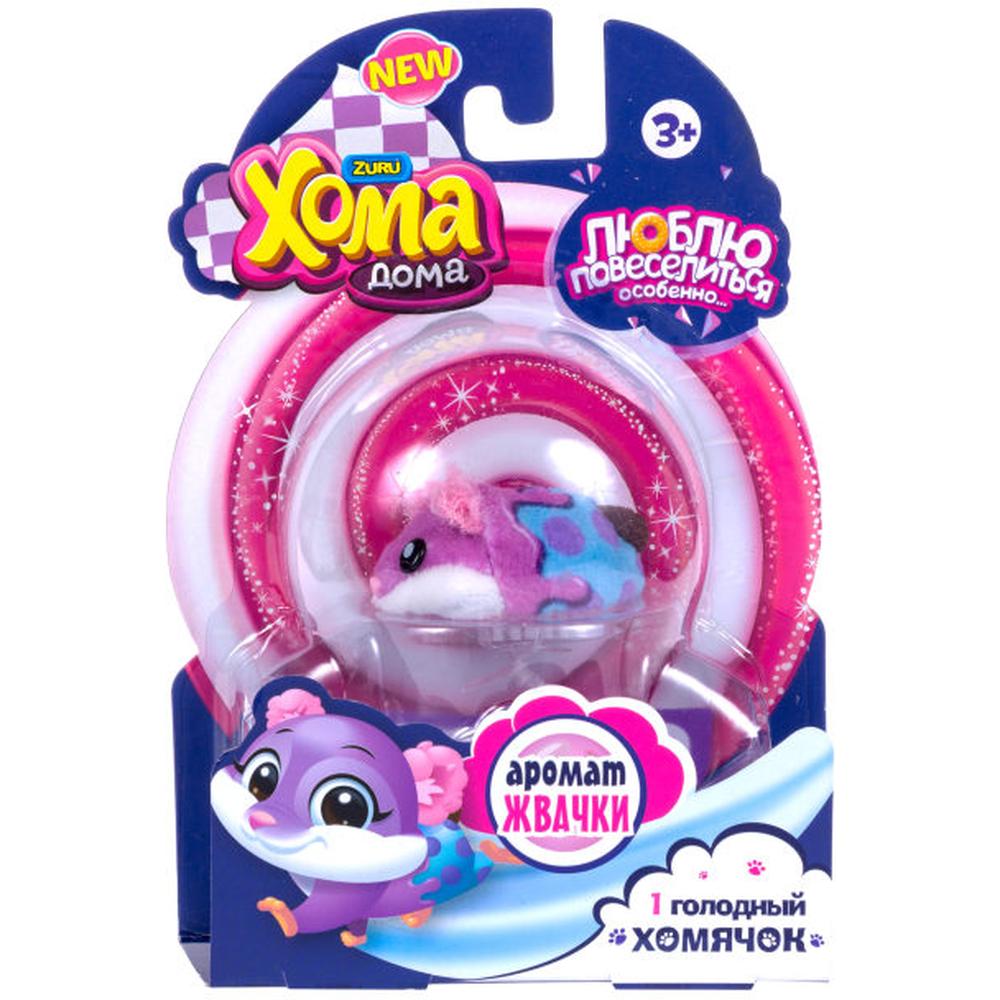 фото Мягкая игрушка хома дома 1toy хомячок голуб, фиолет т21543