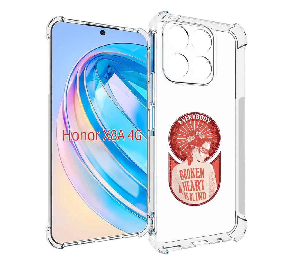 

Чехол MyPads девушка разбитое сердце для Honor X8a, Tocco