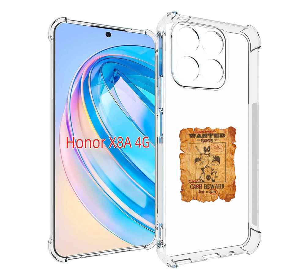 

Чехол MyPads дедпул для Honor X8a, Tocco