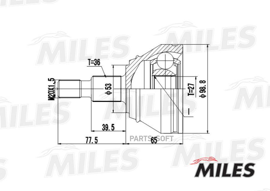 

Шрус Miles GA20023