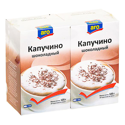 

Кофейный напиток Aro Капучино шоколадный
