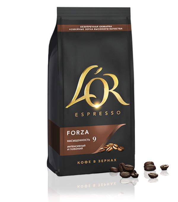 Л кава. Кофе в зернах l’or Espresso Forza. Lor кофе Espresso Forza 230 г. Lor Forza кофе. Кофе Lor в зернах Espresso.