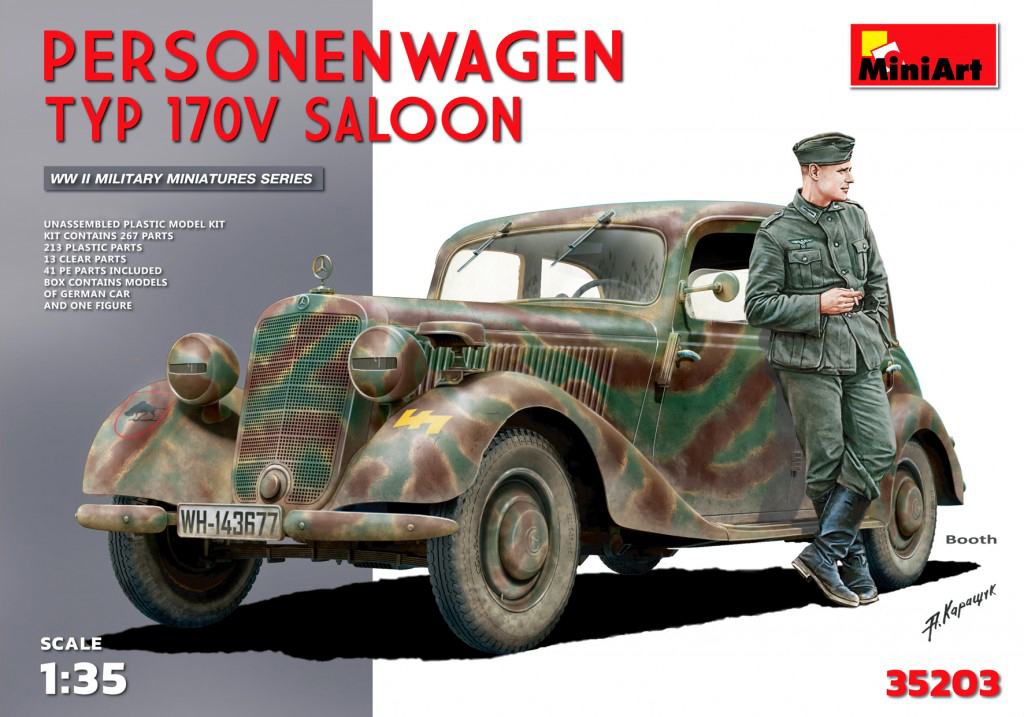 фото 35203 miniart 1/35 немецкий автомобиль typ 170v saloon