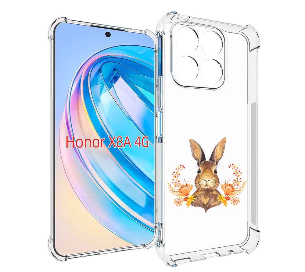 

Чехол MyPads зайка в цветах для Honor X8a, Tocco