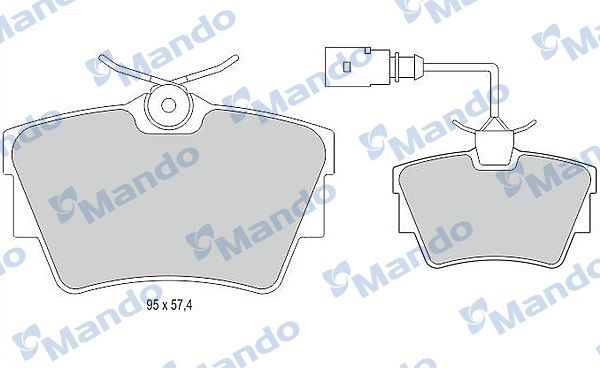

Тормозные колодки Mando MBF015023