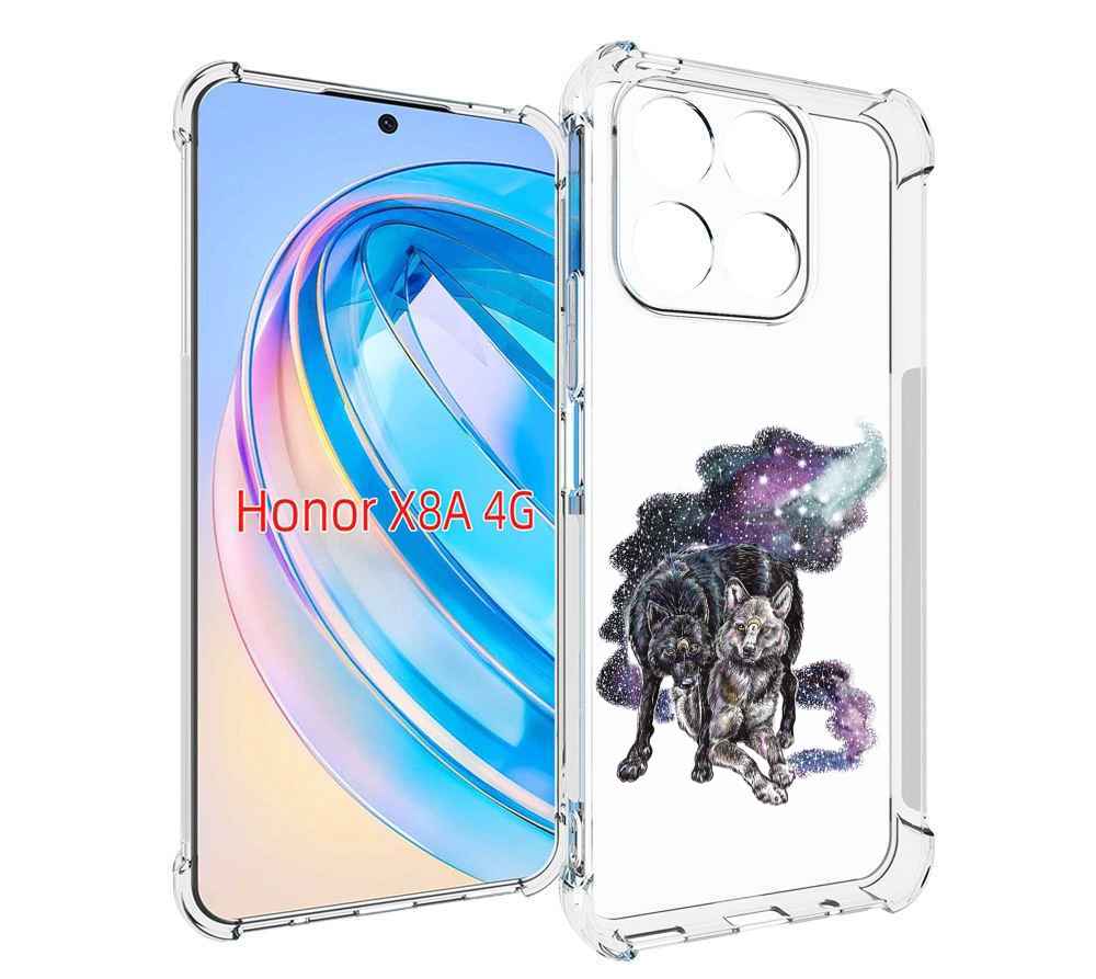

Чехол MyPads звездные волки для Honor X8a, Tocco