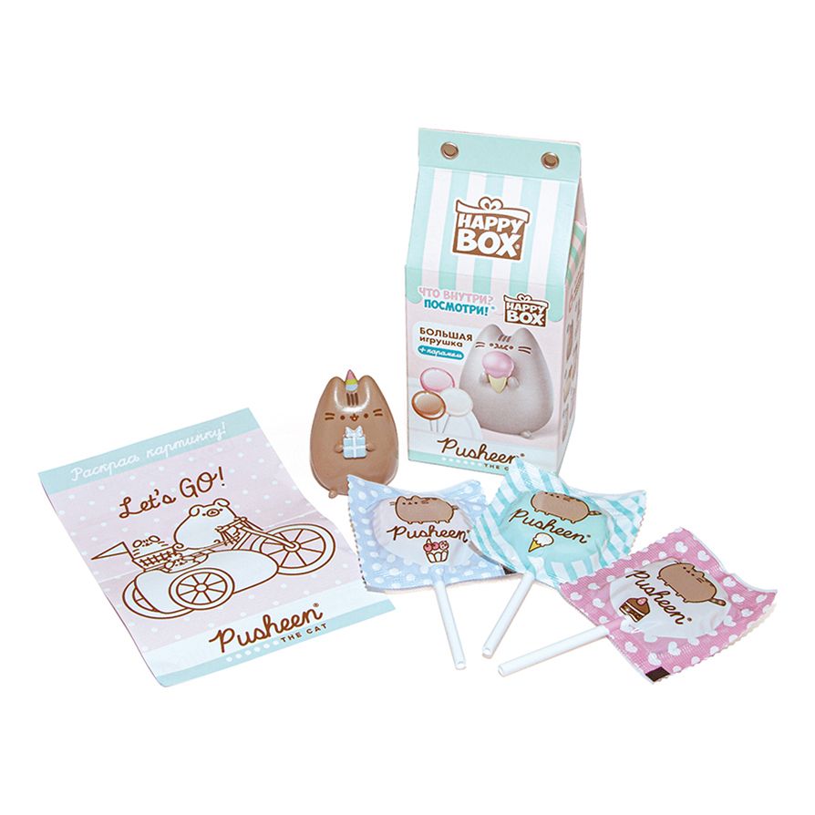 Леденцовая карамель Happy Box Pusheen 30 г с фигуркой