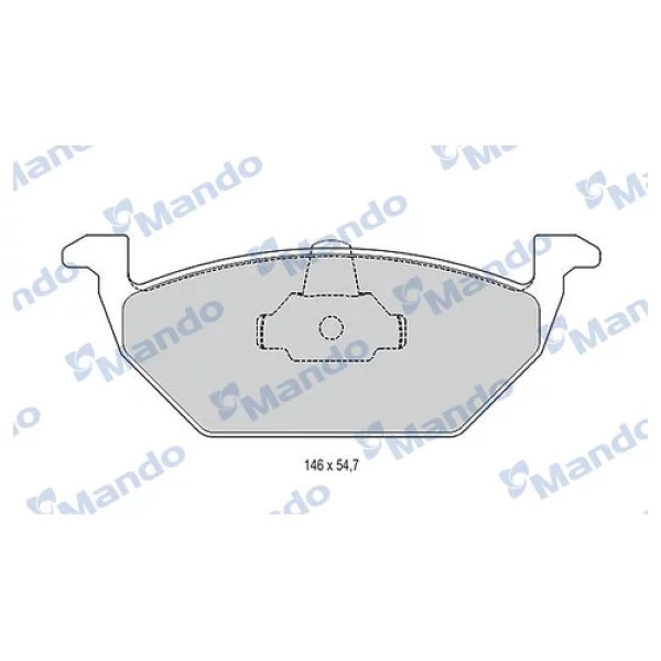 

MANDO MBF015144 Колодки торм. () 1шт