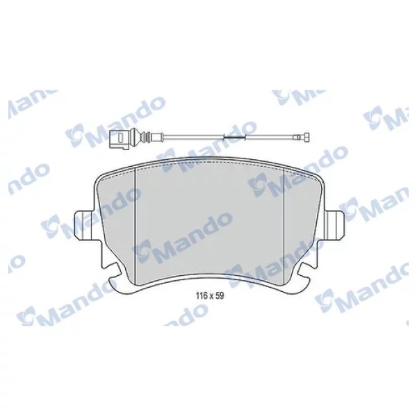 

Тормозные колодки Mando MBF015195