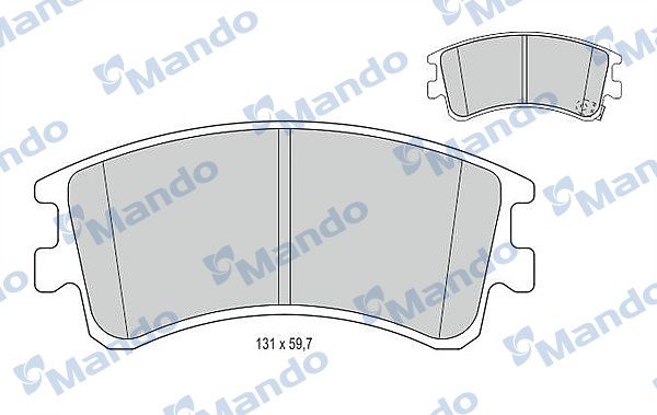 

MANDO MBF015637 Колодки торм. () 1шт