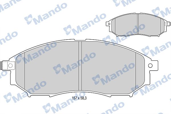 

Тормозные колодки Mando MBF015745