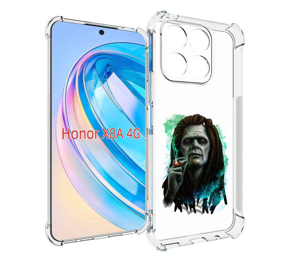 

Чехол MyPads зеленый мужчина с сигаретой для Honor X8a, Tocco