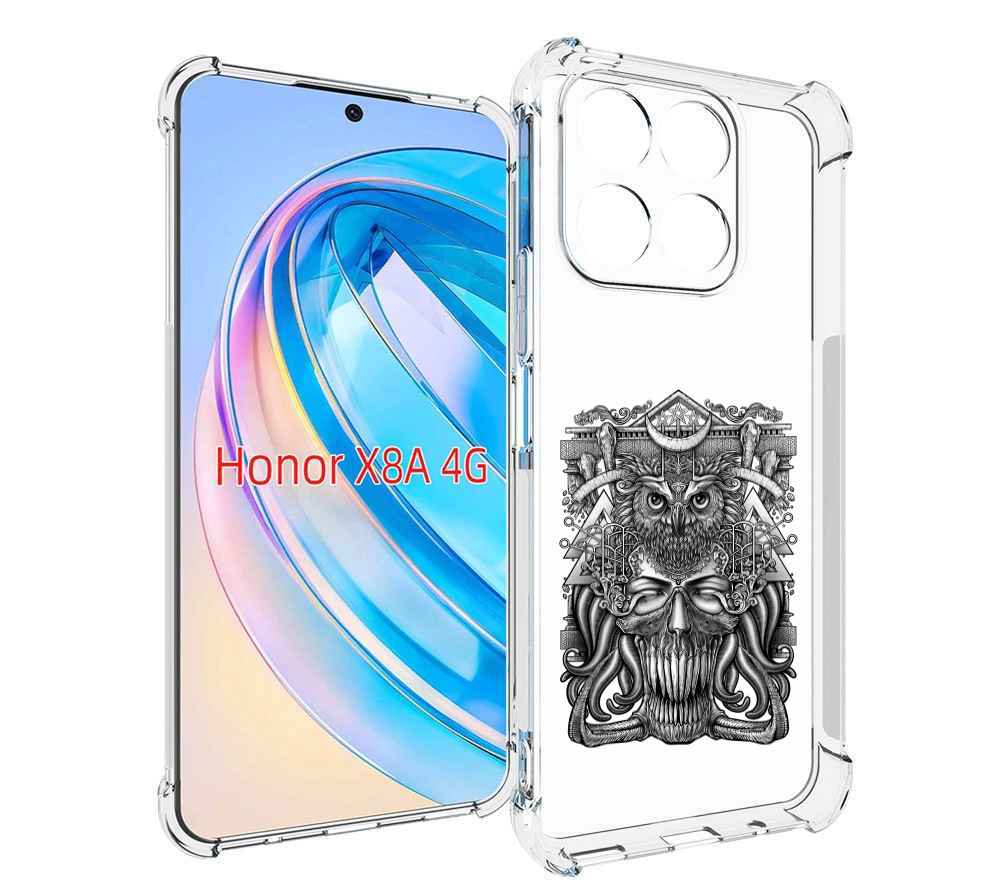 

Чехол MyPads зубастая сова для Honor X8a, Tocco