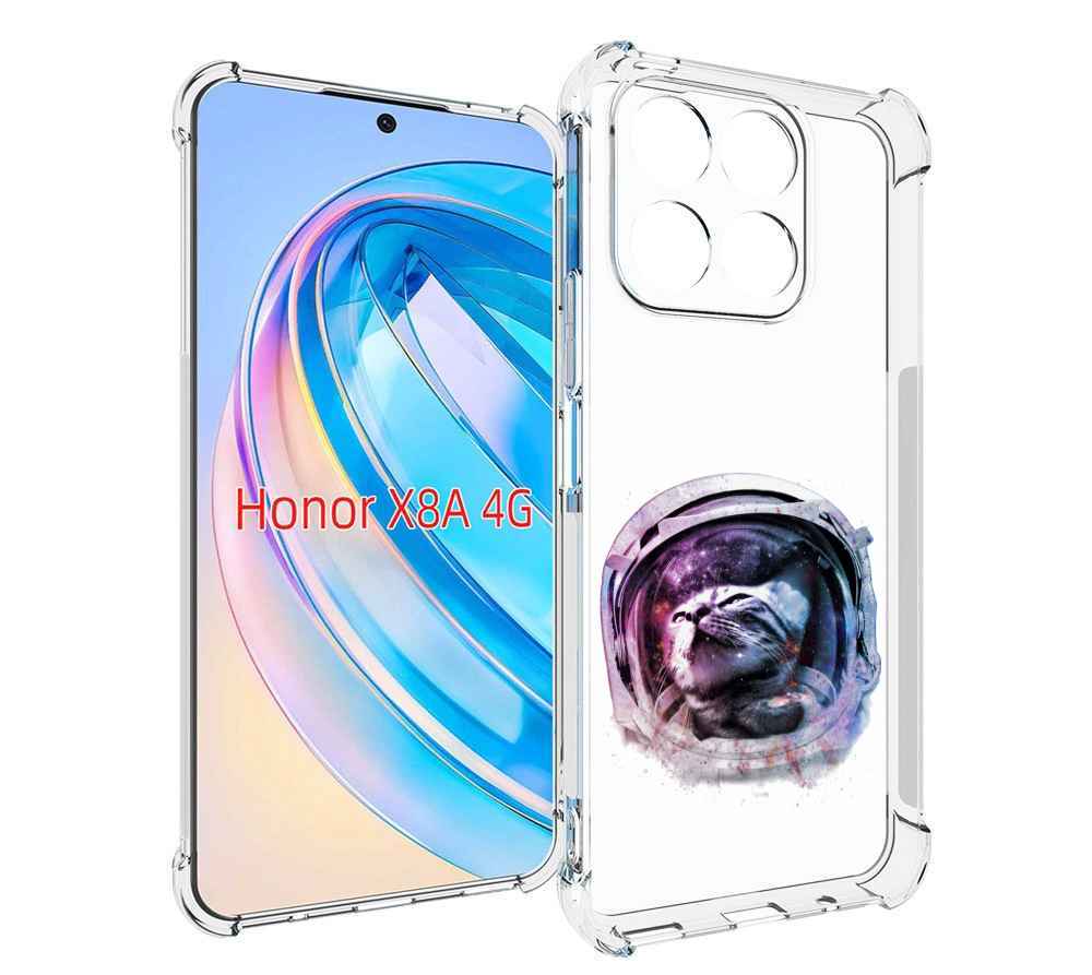 

Чехол MyPads кот в шлеме для Honor X8a, Tocco