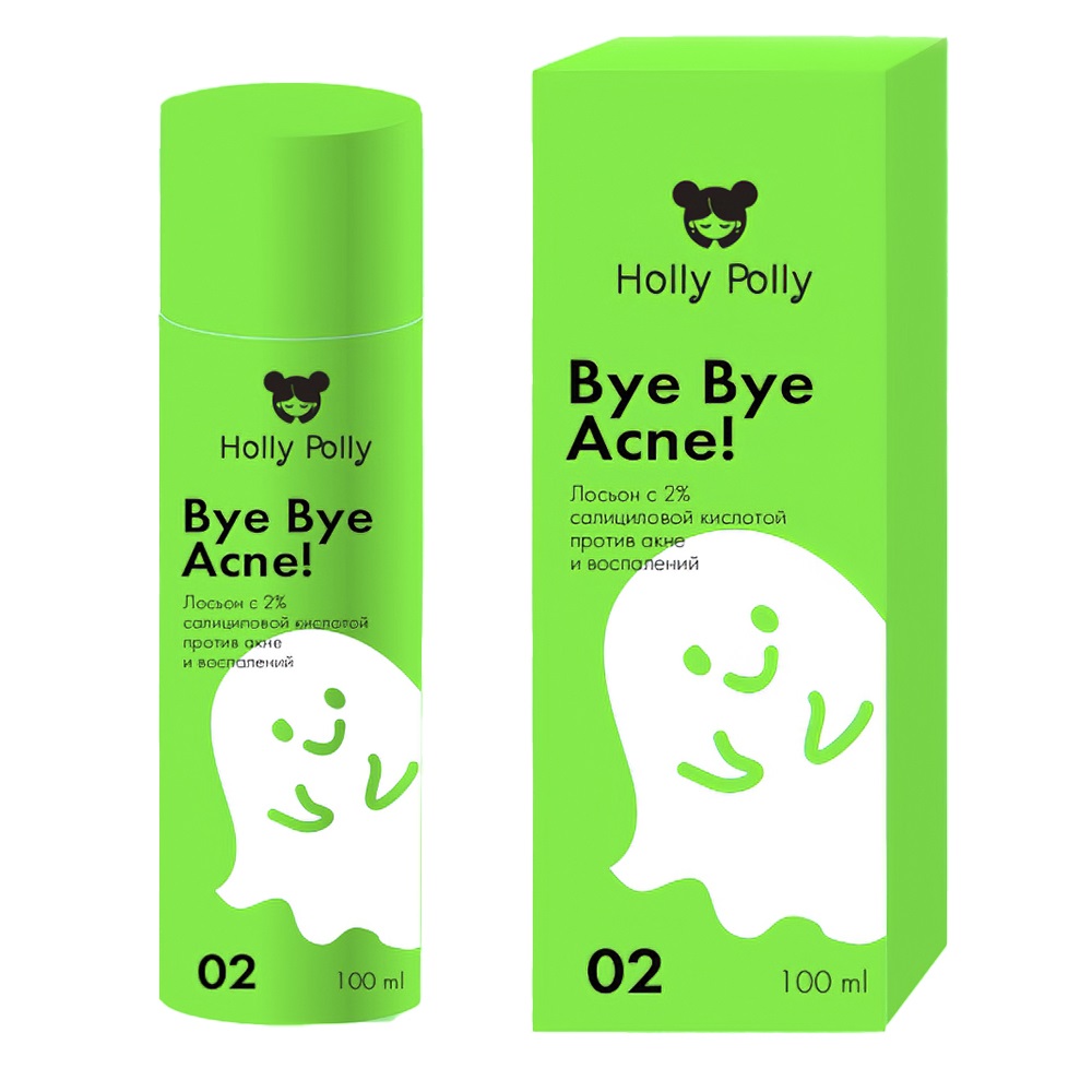 Лосьон с салициловой кислотой Bye Bye Acne! против акне для проблемной кожи лица, 100 мл holly polly лосьон с салициловой кислотой против акне 100