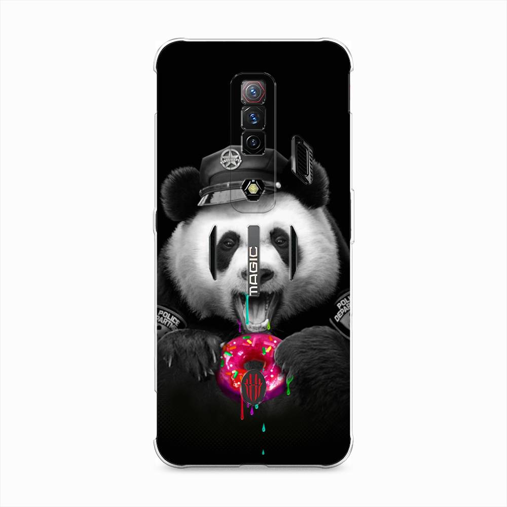 

Чехол Awog на ZTE Nubia Red Magic 7S / ЗТЕ Нубия Ред Мэджик 7С "Панда police", Разноцветный, 136350-2