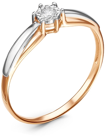 

Кольцо женское Diamond Union 5-2101-103 р.17.5, 5-2101-103