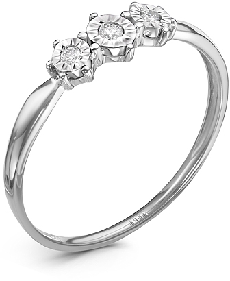 

Кольцо женское Diamond Union 5-2245-103 р.17, 5-2245-103