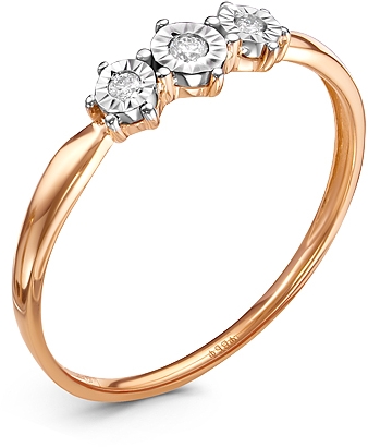 

Кольцо женское Diamond Union 5-2245-103 р.18, 5-2245-103