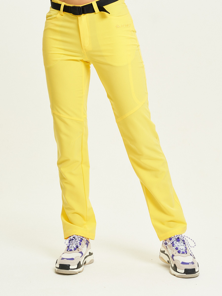 фото Спортивные брюки женские valianly 33419 желтые 42 ru