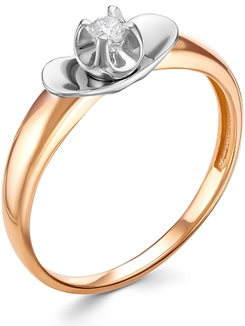 

Кольцо женское Diamond Union 5-3094-103 р.17.5, 5-3094-103
