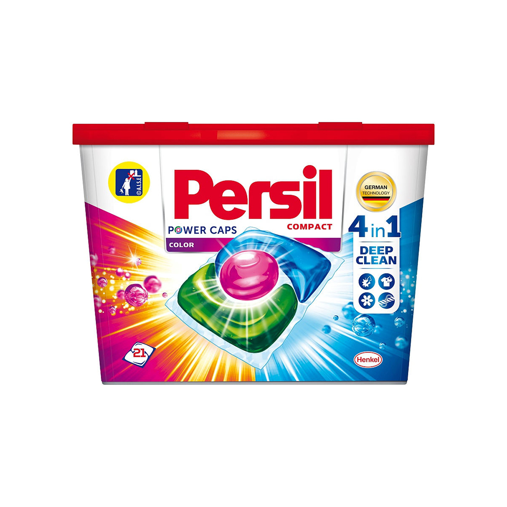 фото Капсулы для стирки persil power caps color 4in1 21шт