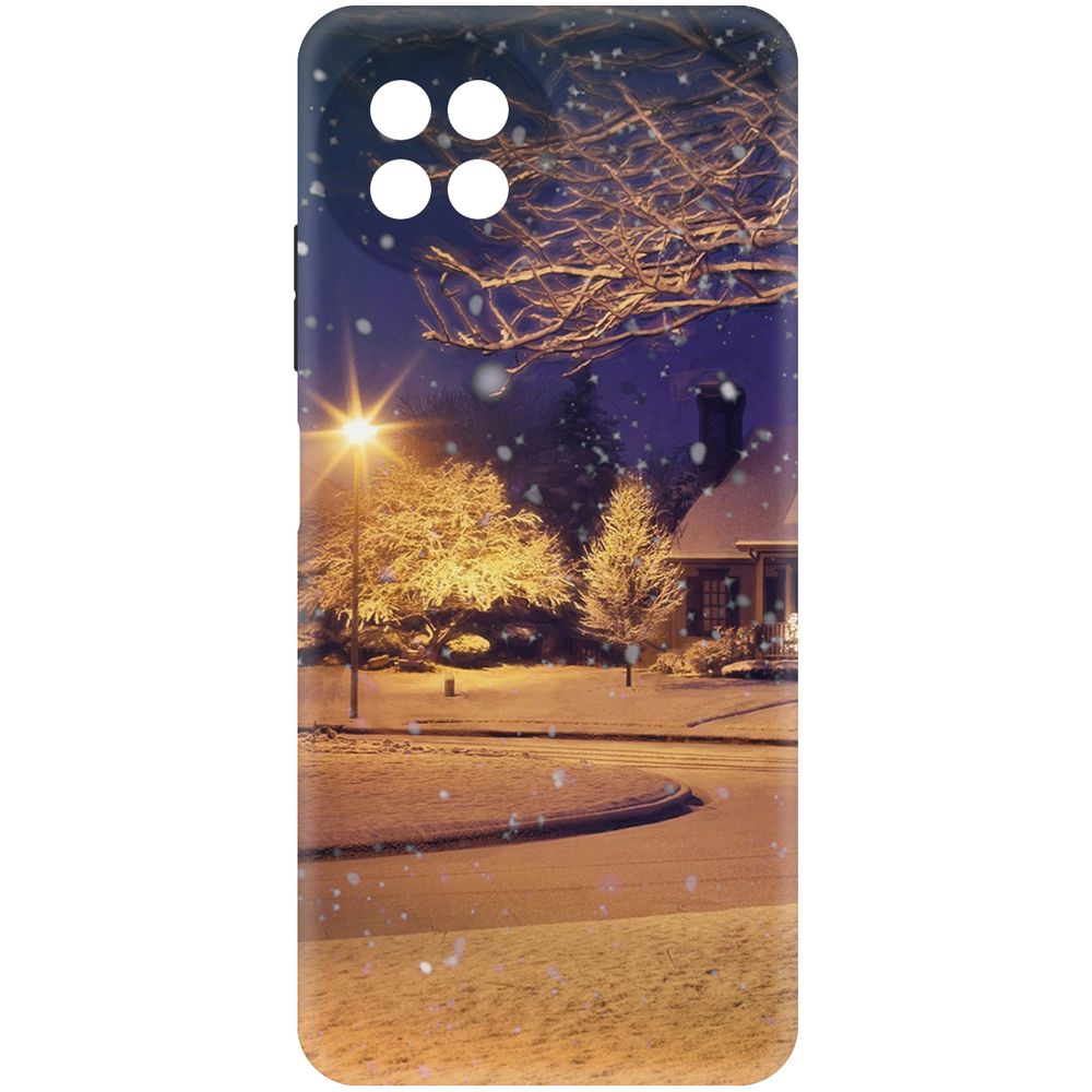

Чехол-накладка Krutoff Soft Case Зимняя сказка для Itel S23 черный