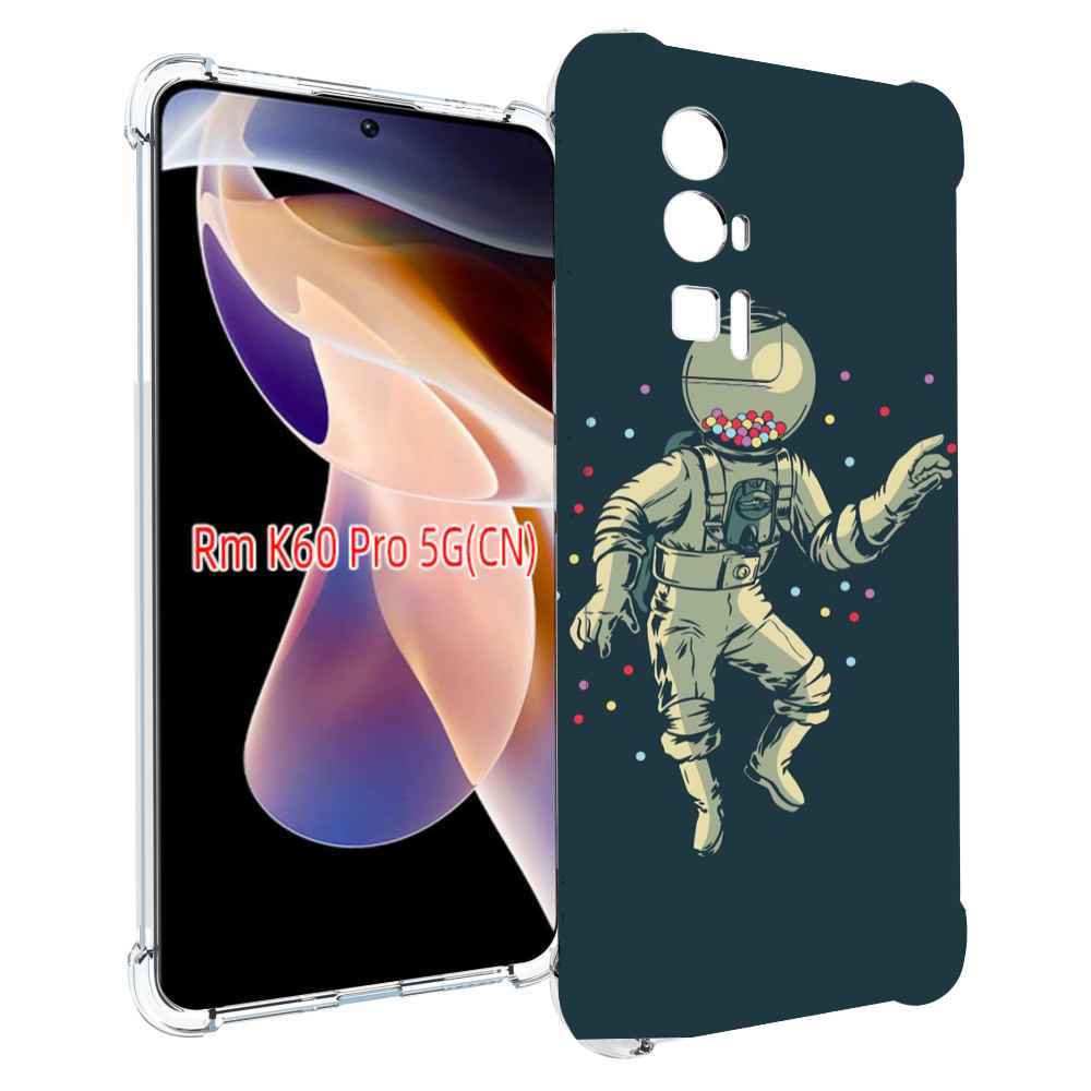 

Чехол MyPads Космонавт для Xiaomi Redmi K60 Pro, Прозрачный, Tocco