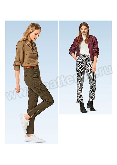 

Выкройка Burda №6481 — Брюки