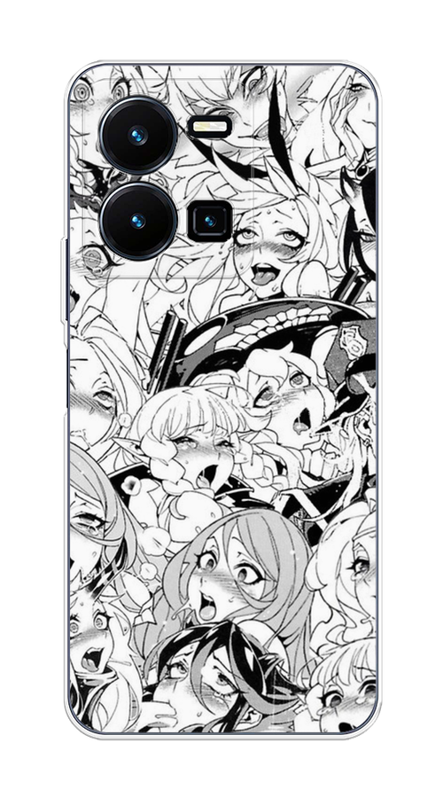 

Чехол на Vivo Y35 4G "Ахегао манга тян", Черный;белый;серый, 267250-1