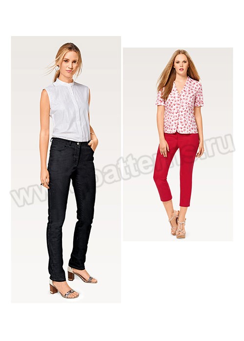

Выкройка Burda №6534 — Брюки