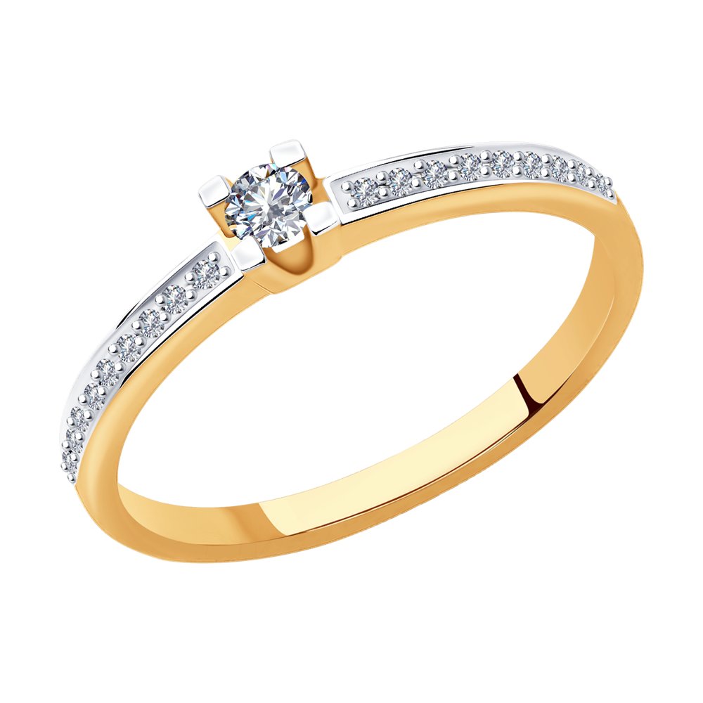 

Кольцо из золота р.  SOKOLOV Diamonds 1012003, бриллиант, 1012003