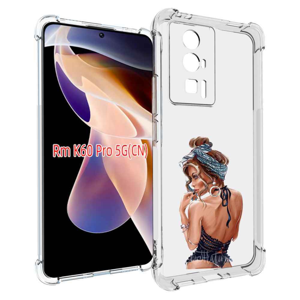 

Чехол MyPads Красивая-дама женский для Xiaomi Redmi K60 Pro, Прозрачный, Tocco