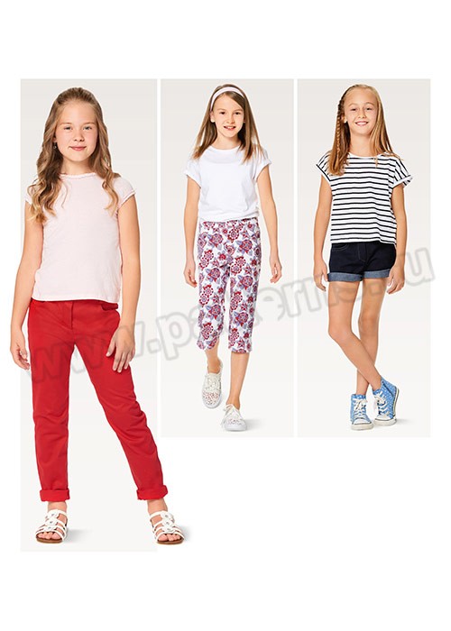 

Выкройка Burda №9368 — Брюки, Шорты
