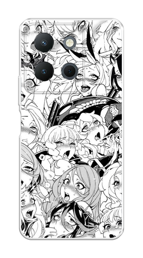 

Чехол на Vivo Y36 4G "Ахегао манга тян", Черный;белый;серый, 269250-1