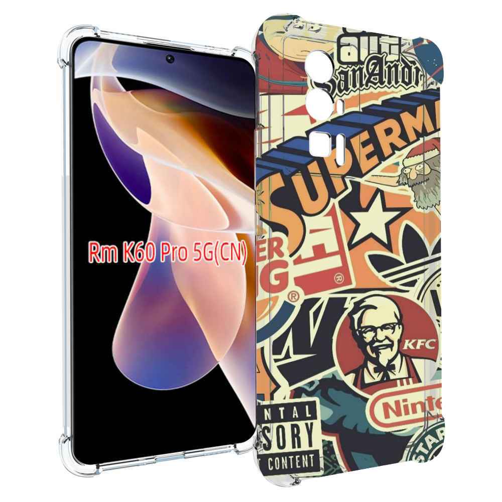 

Чехол MyPads Лейблы-на-постере для Xiaomi Redmi K60 Pro, Прозрачный, Tocco