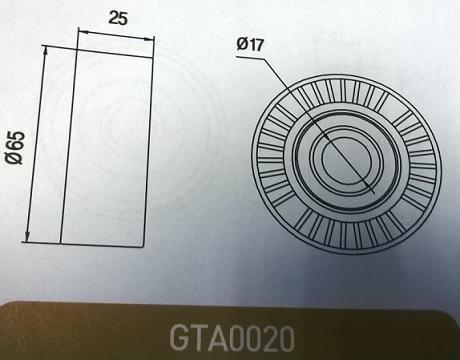 

Ролик Натяжителя Ford Focus Ii-Iii, Mondeo Iv; Mazda 2/3; Citroen Gmb GMB GTA0020
