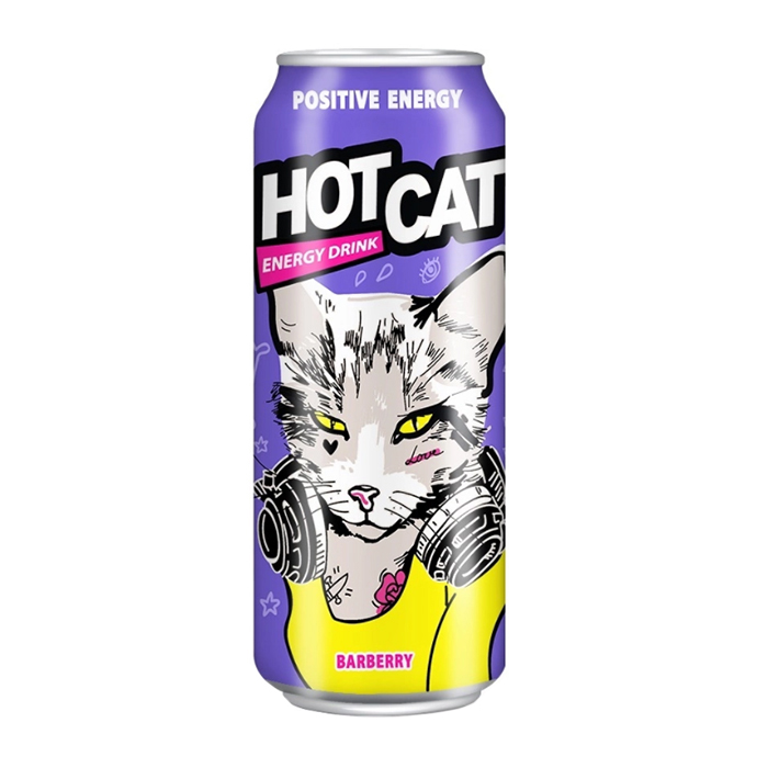 Напиток энергетический Hot Cat Barberry 450мл