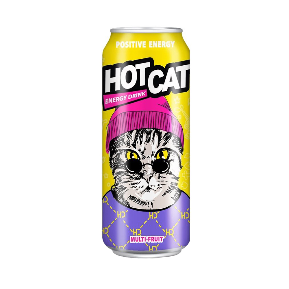 Напиток энергетический Hot Cat Multi-fruit 450мл