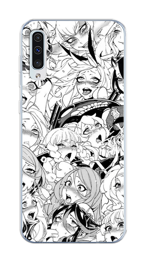 

Чехол на Samsung Galaxy A50/A30S "Ахегао манга тян", Черный;белый;серый, 28850-1