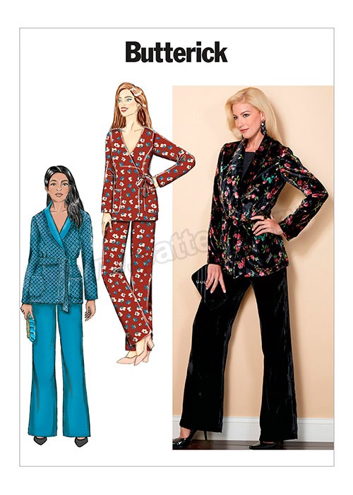 

Выкройка Butterick №6523 — Жакет, брюки