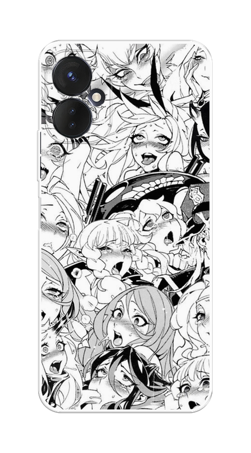 

Чехол на Tecno Spark 9 Pro "Ахегао манга тян", Черный;белый;серый, 301950-1